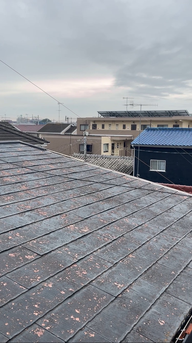 既存屋根材の表面劣化